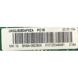 KIT DE TARJETAS PARA TV SAMSUNG / NUMERO DE PARTE MAIN BN94-08236W / BN41-02360B / BN97-09523B / BN9408236W / T-CON BN96-38630A / BN41-02111A / BN97-09030D / BN9638630A / PANEL CY-JJ032BGLV2H / MODELO UN32J525 / UN32J525DAFXZA TS01